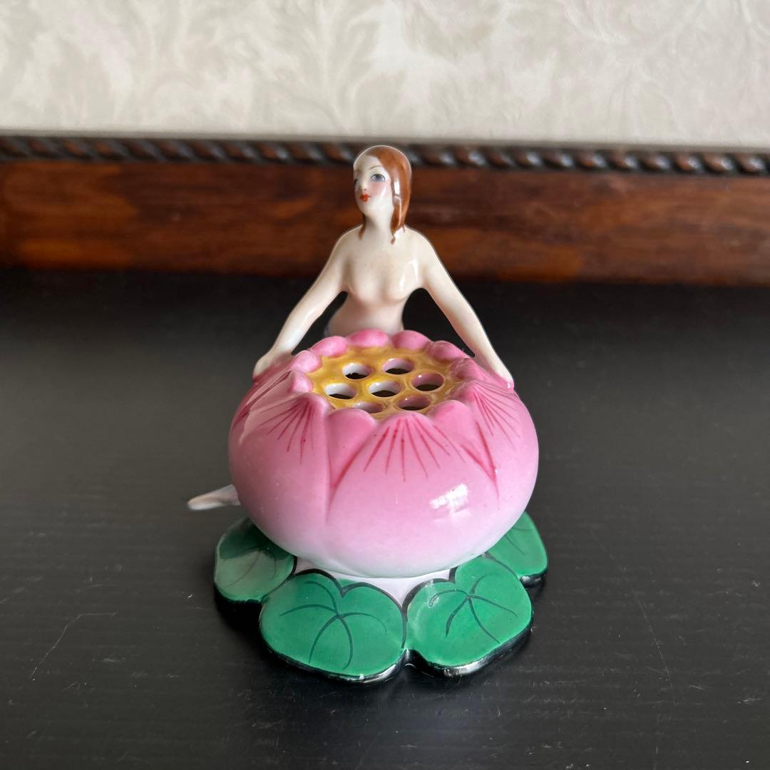 オールドノリタケ デコレディ 人魚 フィンガー マーメイドボール