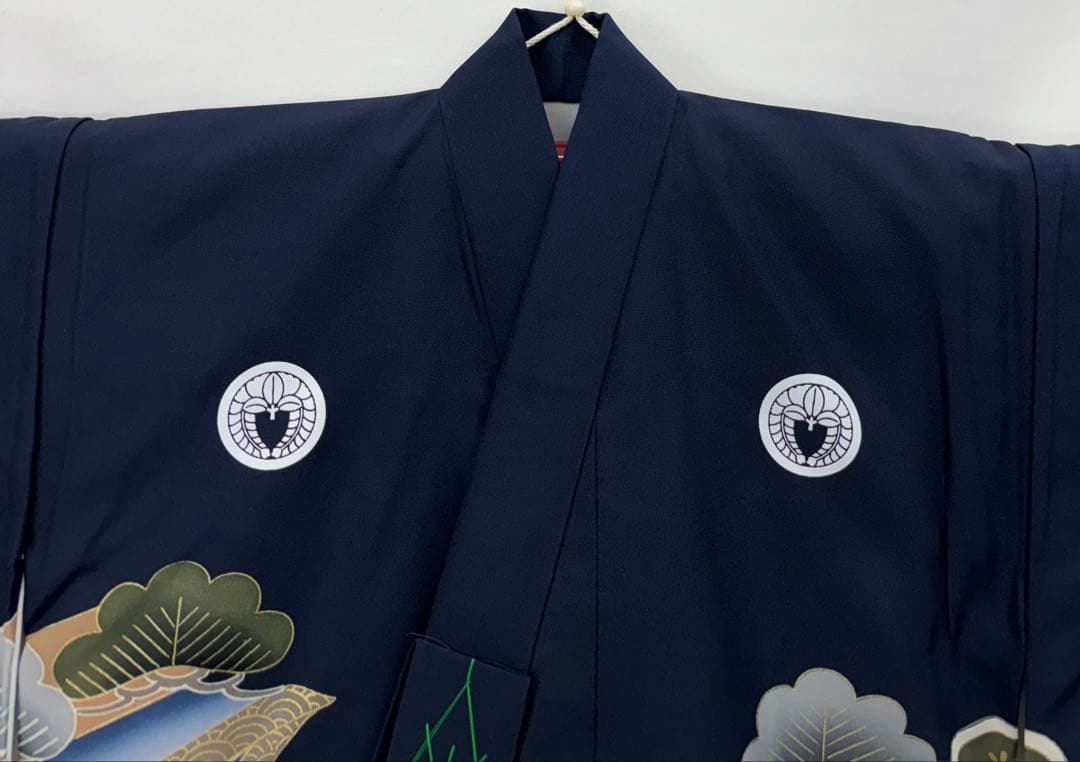 七五三お宮参り男児初着一つ身　長襦袢付　龍兜・几帳《子供469》#江戸小もーん