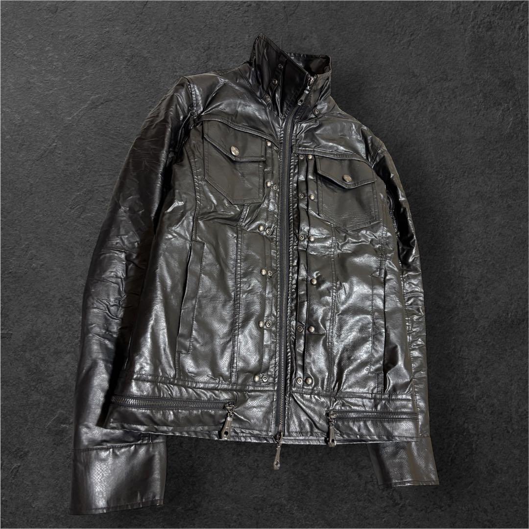 Archive レザージャケットV系 darkwear 平成 y2k お兄系 - メルカリ