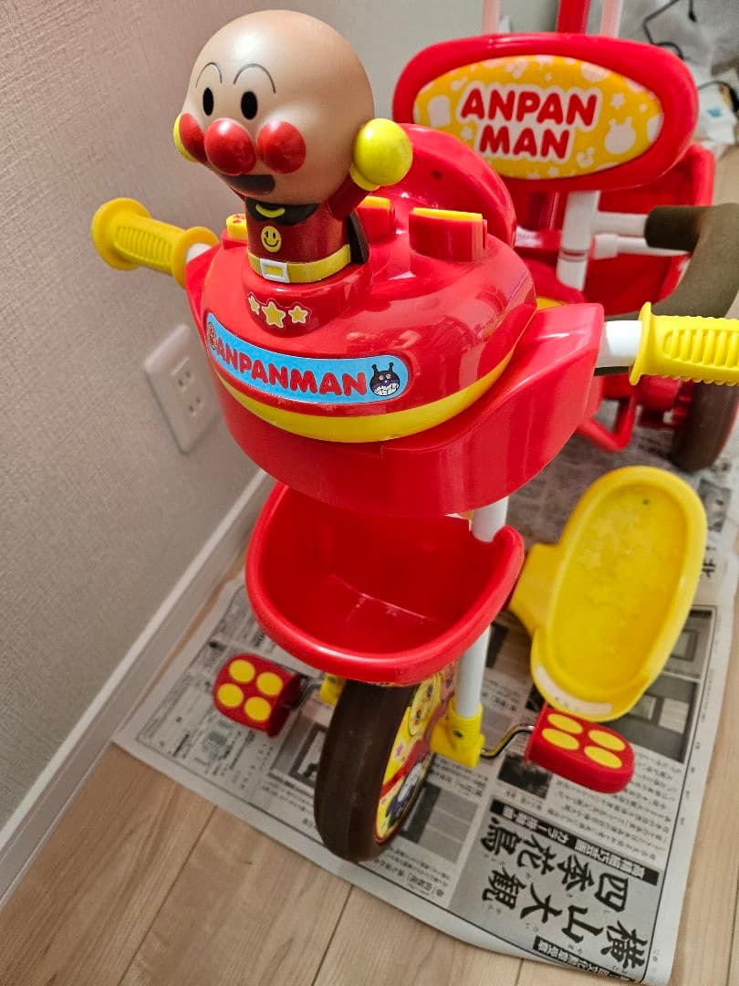 三輪車 アンパンマン デラックス 説明書付き - メルカリ