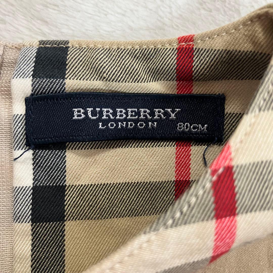 BURBERRY バーバリー 人気チェック柄 ワンピースのみ 80 - メルカリ