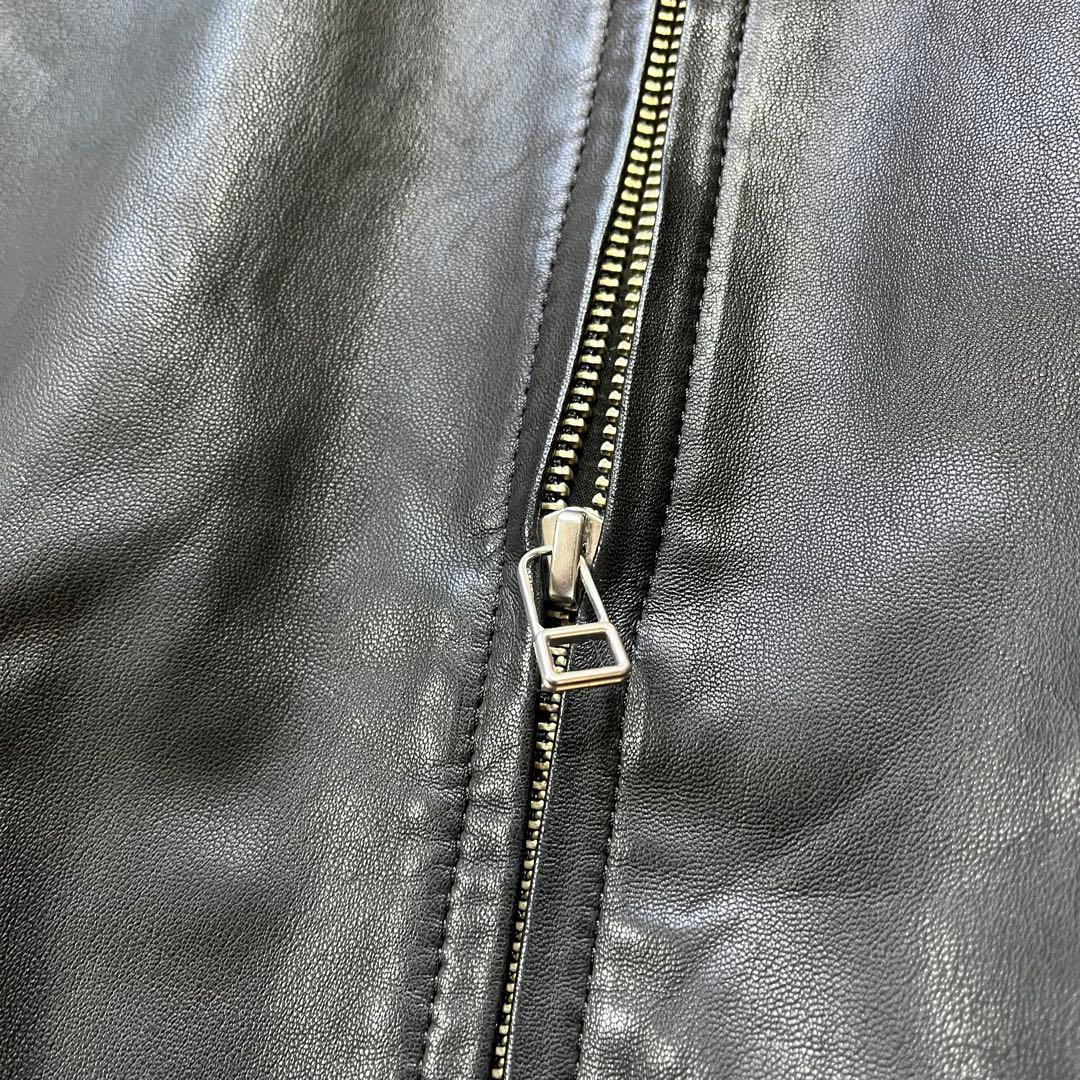 美品 Dulcamara ドゥルカマラ レザーバルーンブルゾン L ブラック