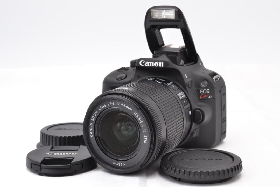 □ 美品 □ キャノン Canon Kiss X7 レンズキット S数929回 - デジタル