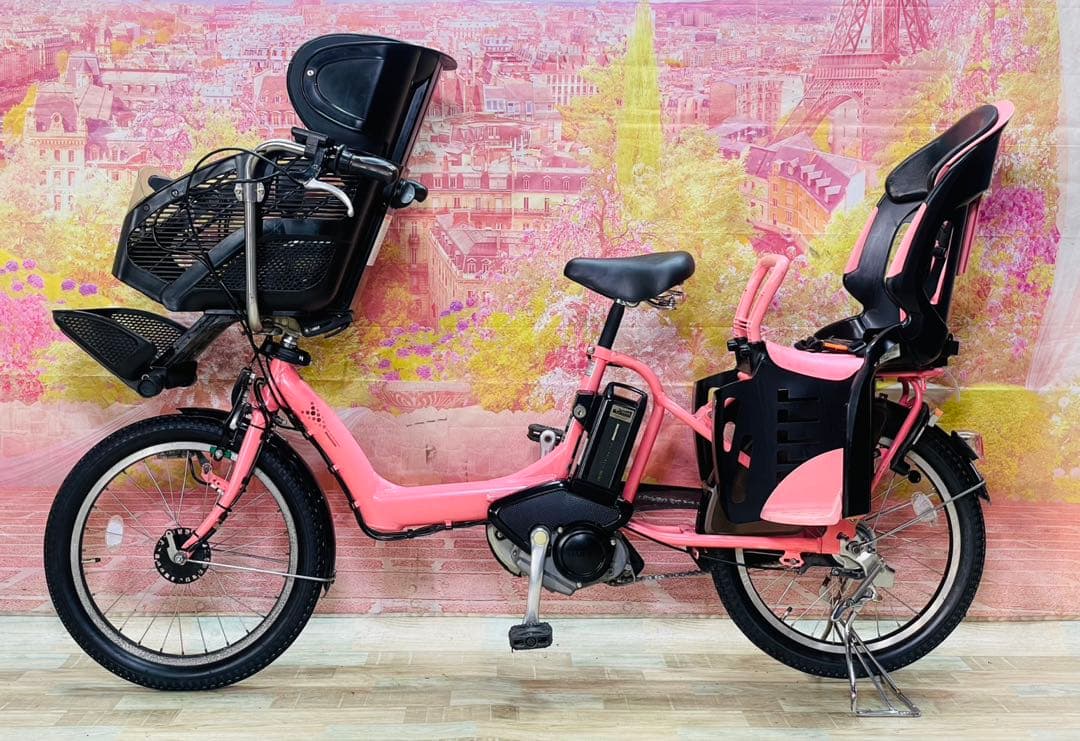 ZK3489 電動自転車 ブリヂストン アンジェリーノ 子供乗せ 20インチ