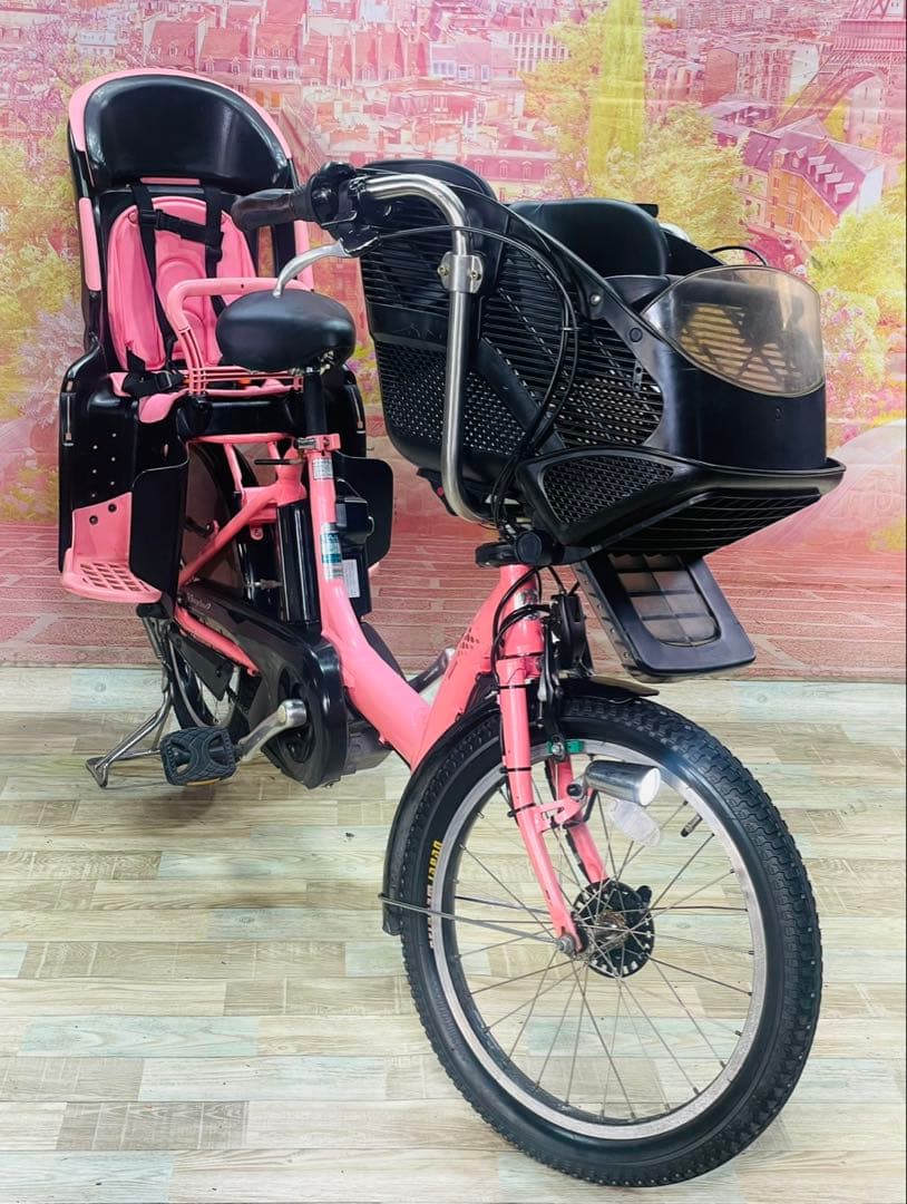 ZK3489 電動自転車 ブリヂストン アンジェリーノ 子供乗せ 20インチ