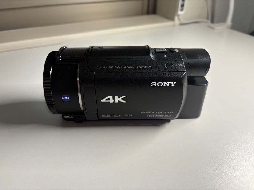 SONY FDR-AX55 ビデオカメラ 4K Amazon.co.jp: SONY ビデオカメラ FDR-AX55 4K 64GB 光学20倍 ブラック