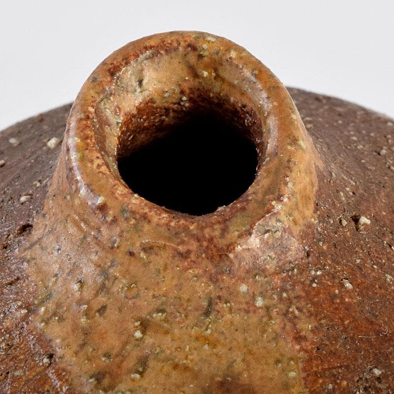 備前焼 金重道明造 伊部 擂茶花入 共箱 C 8913 - メルカリ