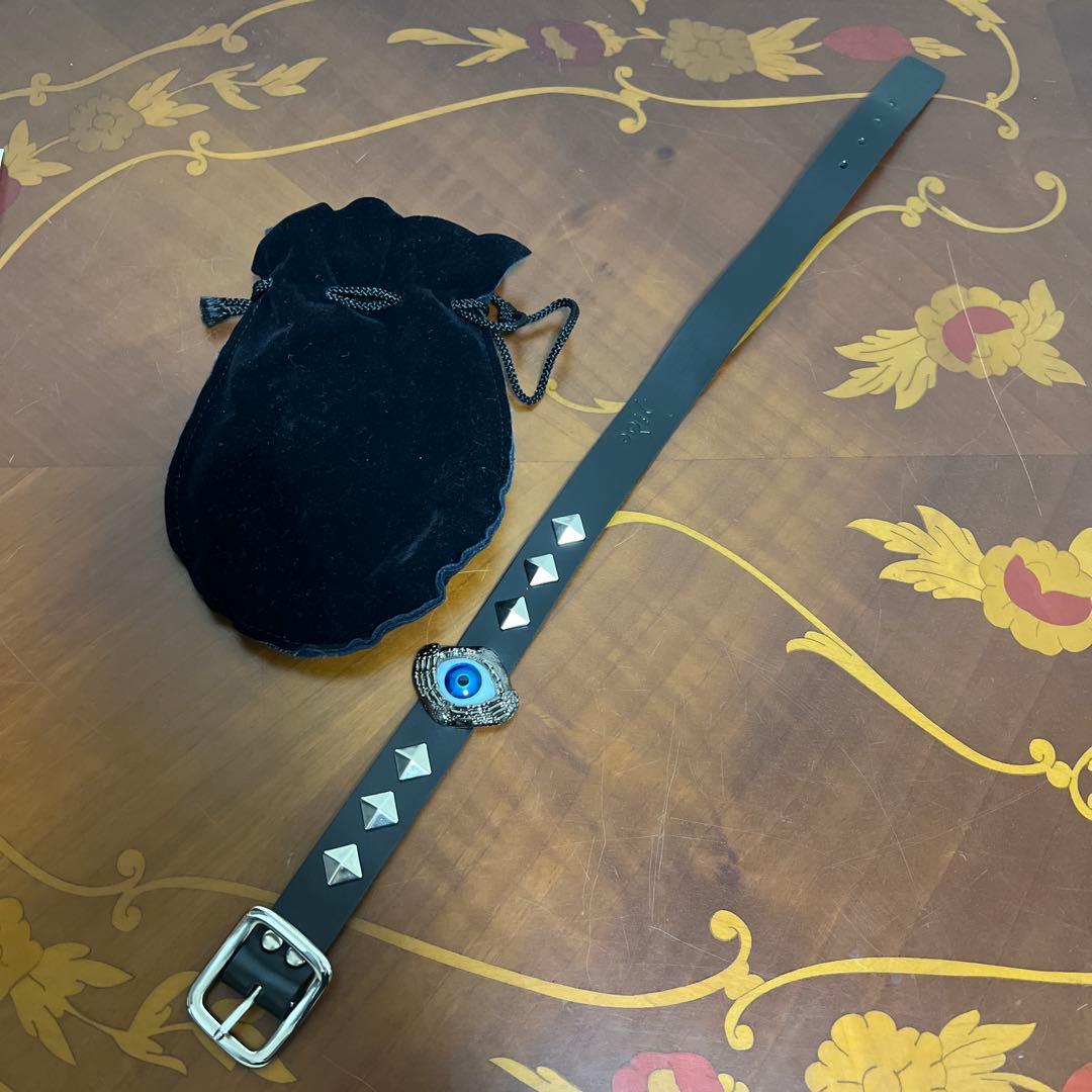 レア★hide 目玉ブレスレット　レザーチョーカー　ネックレス　未使用