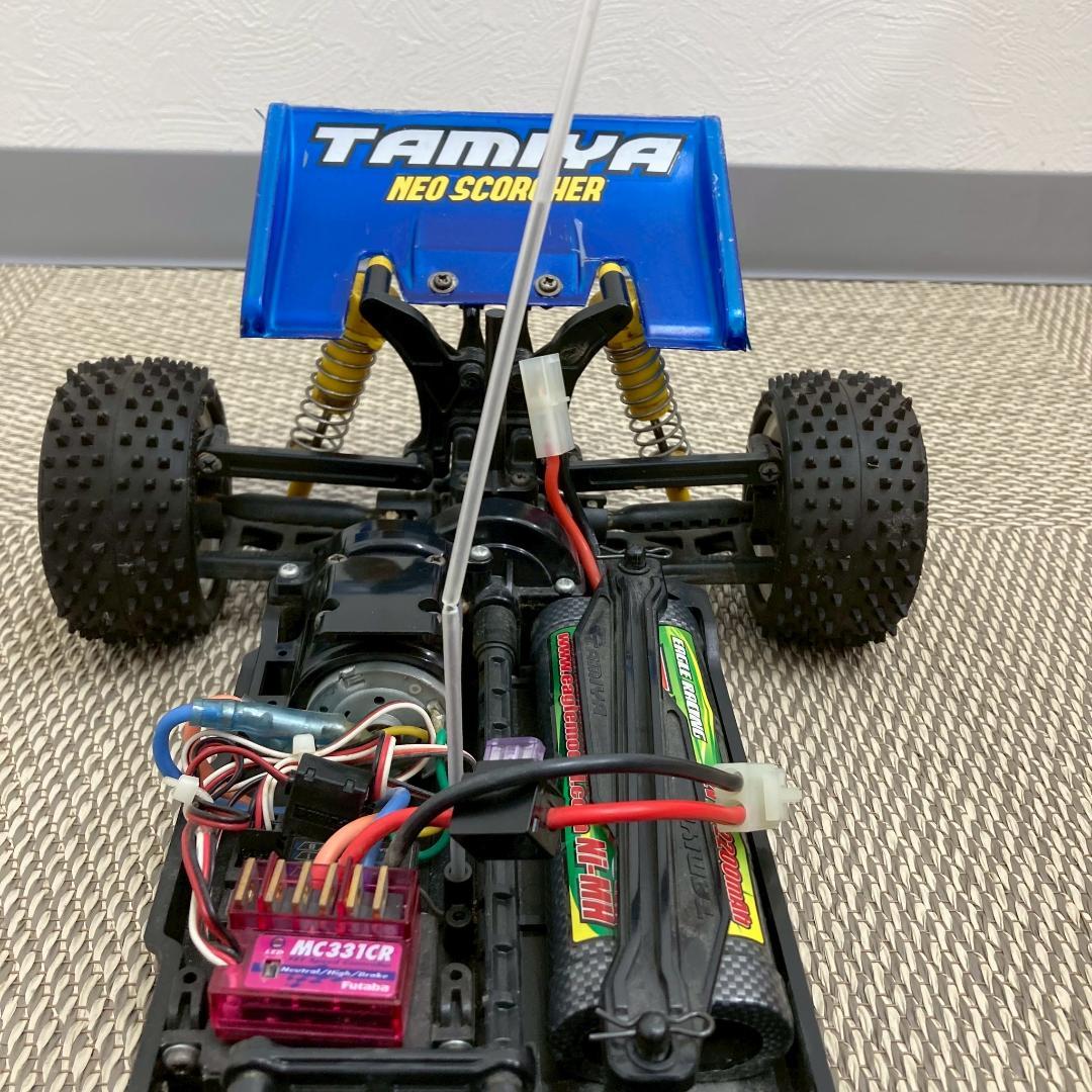TAMIYA タミヤ 1/10RC ネオスコーチャー シャーシ フタバ 送信機