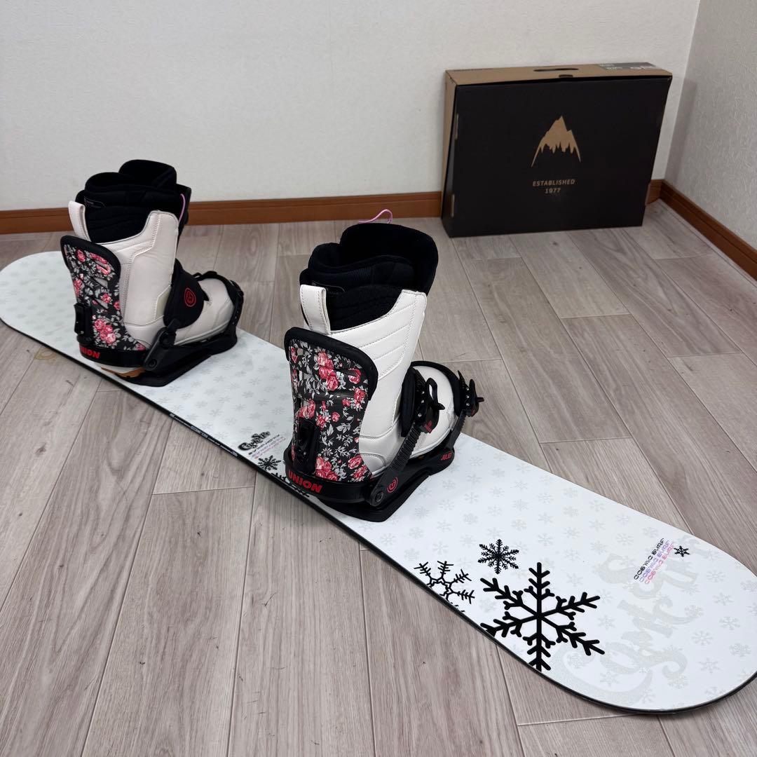 ブーツ無しレディース スノーボード セット 145cm 23.5cm