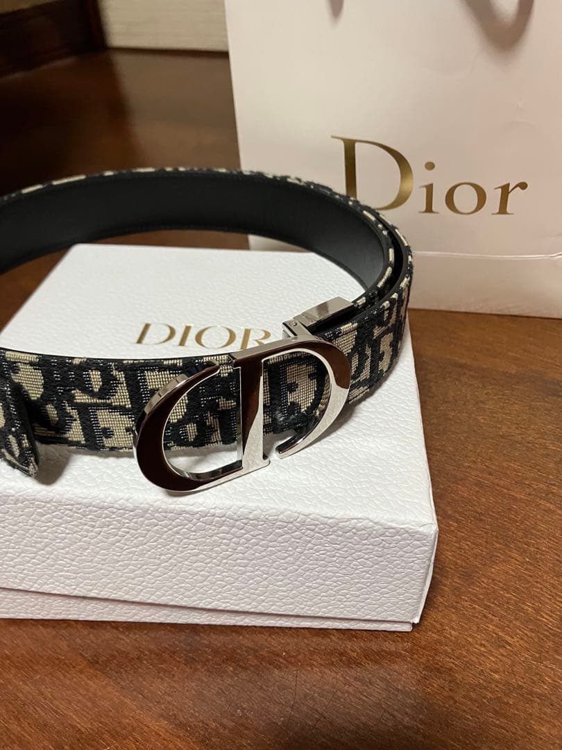 Dior ロゴ入りキャンバスベルト ギフトに◎】DIOR CD ベルトバックル35㎜ (Dior/ベルト) 114217247