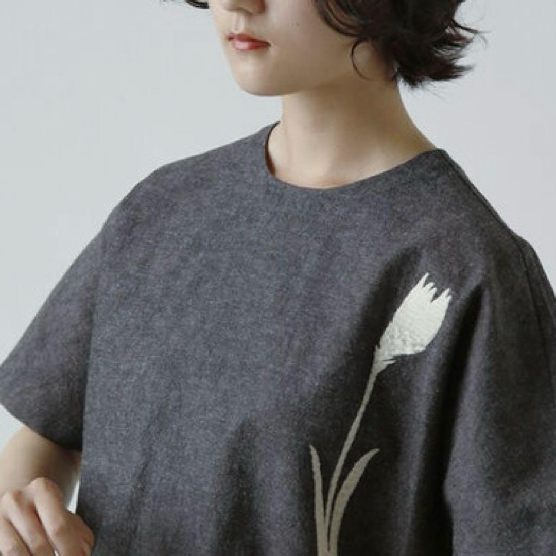 atelier naruse コットンリネンスモックブラウス “チューリップ”