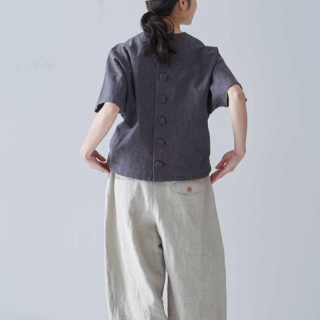 atelier naruse コットンリネンスモックブラウス “チューリップ”