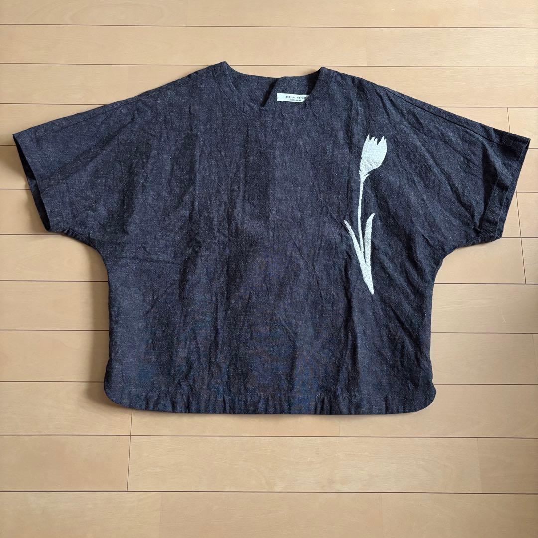 atelier naruse コットンリネンスモックブラウス “チューリップ”