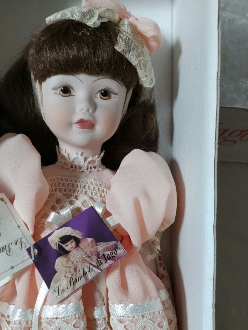 Jago ピンク ドール レース　未使用ビィスクドール　３０センチ
