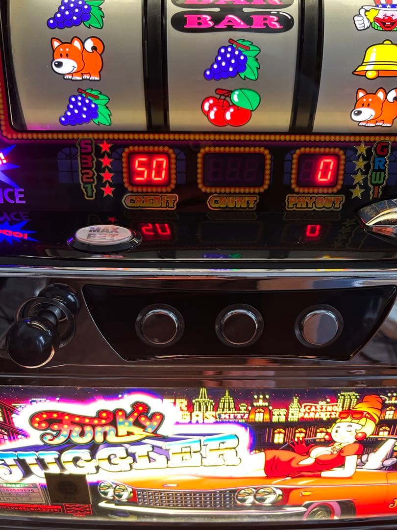 オートプレイ機能付き　北電子ファンキージャグラー実機　スロット 家スロ　家庭用電