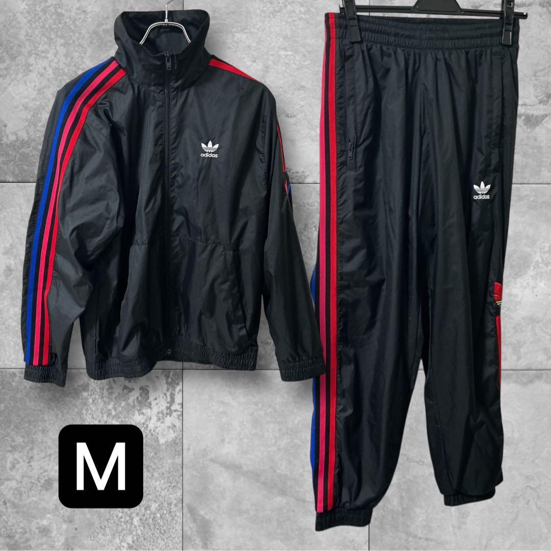 adidas 3D トレフォイル 3ストライプ ジャケット セットアップ M