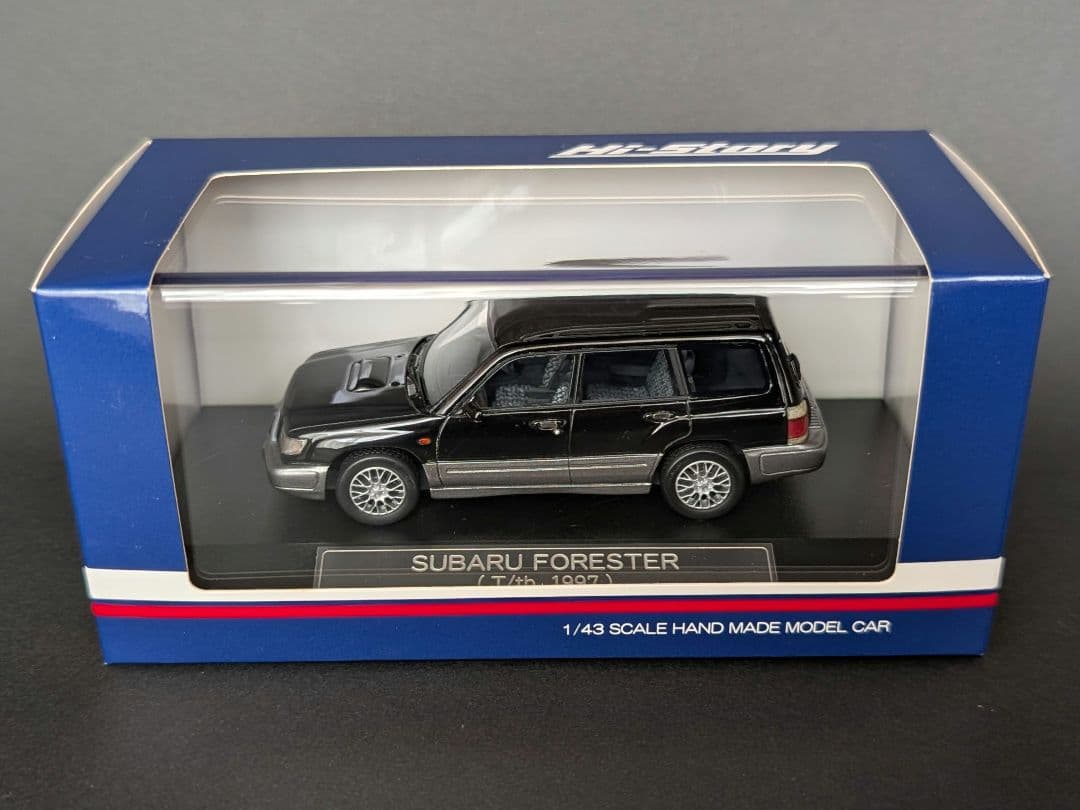 ハイストーリー 1/43 スバル フォレスター T/tb ブラックマイカ2トーン