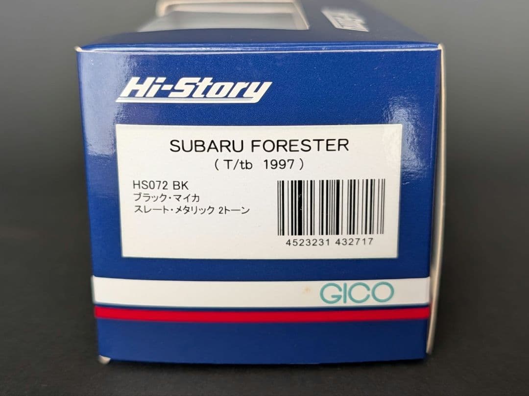 ハイストーリー 1/43 スバル フォレスター T/tb ブラックマイカ2トーン