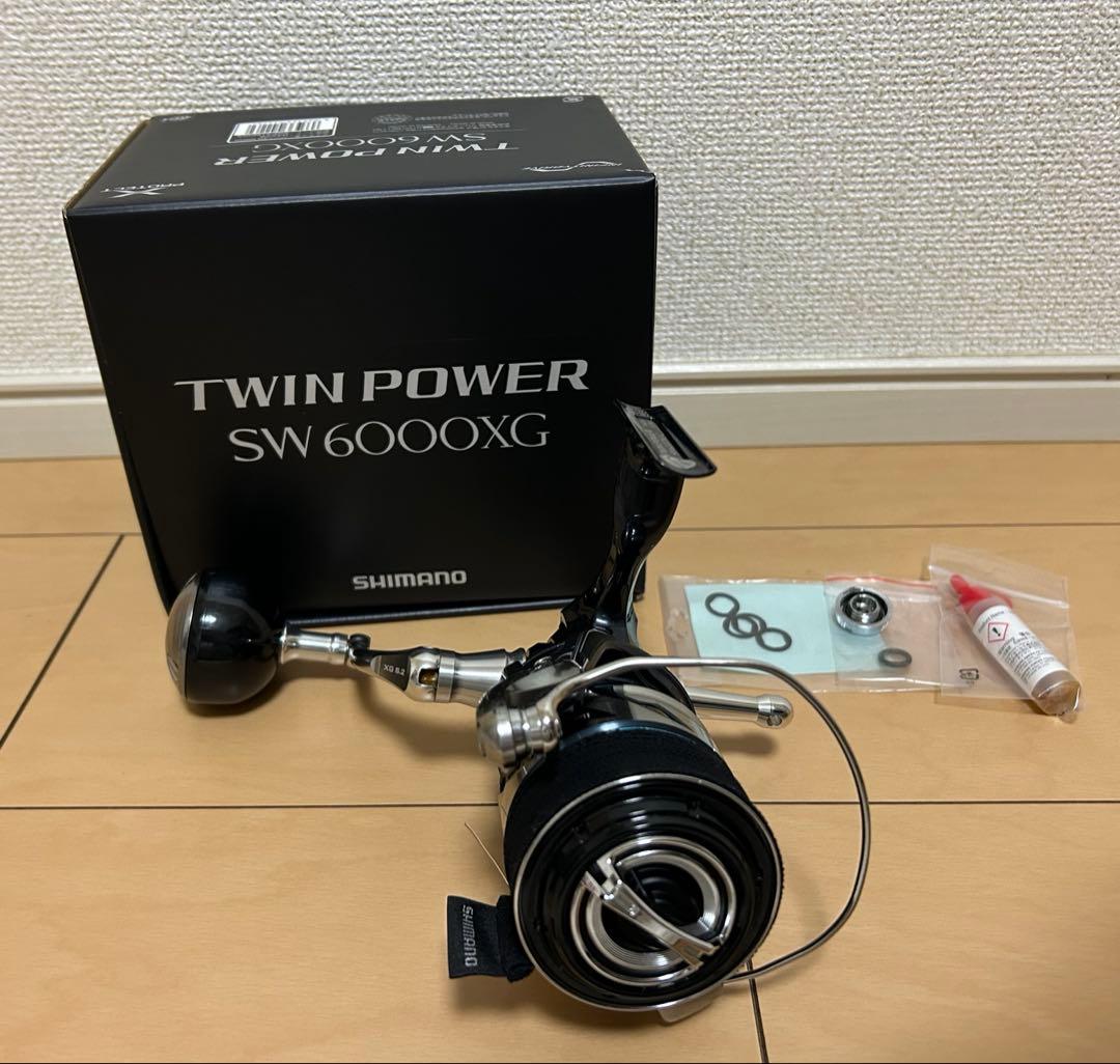 美品 SHIMANO TWIN POWER SW 6000XG スピニングリール - メルカリ