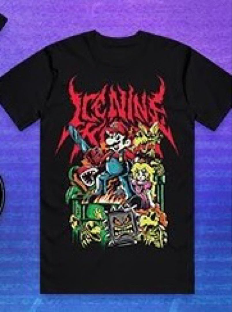 【貴重・発禁】 任天堂 マリオ Tシャツ 古着 ICE NINE KILLS
