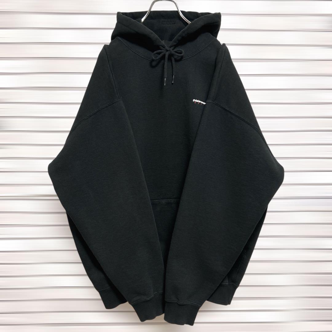 《美品》thisisneverthat☆プルオーバーパーカー 黒 XL