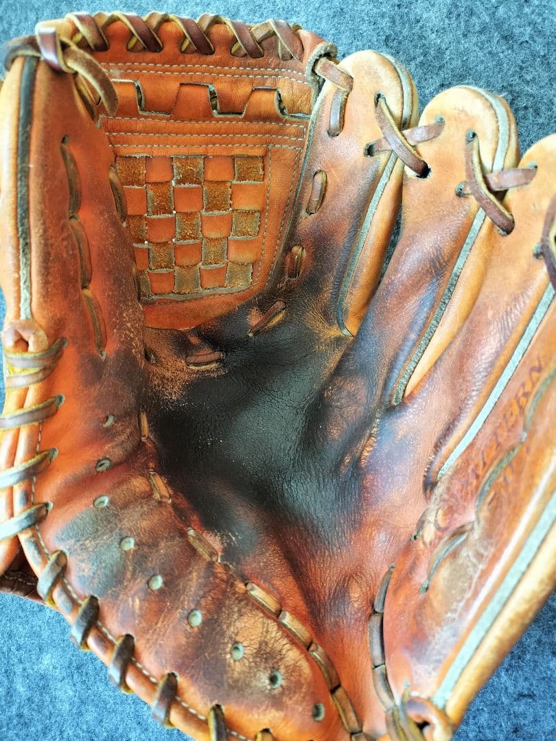 最後出品価格ヤクルト茂木英五郎 実使用グローブ 直筆サイン入り 元