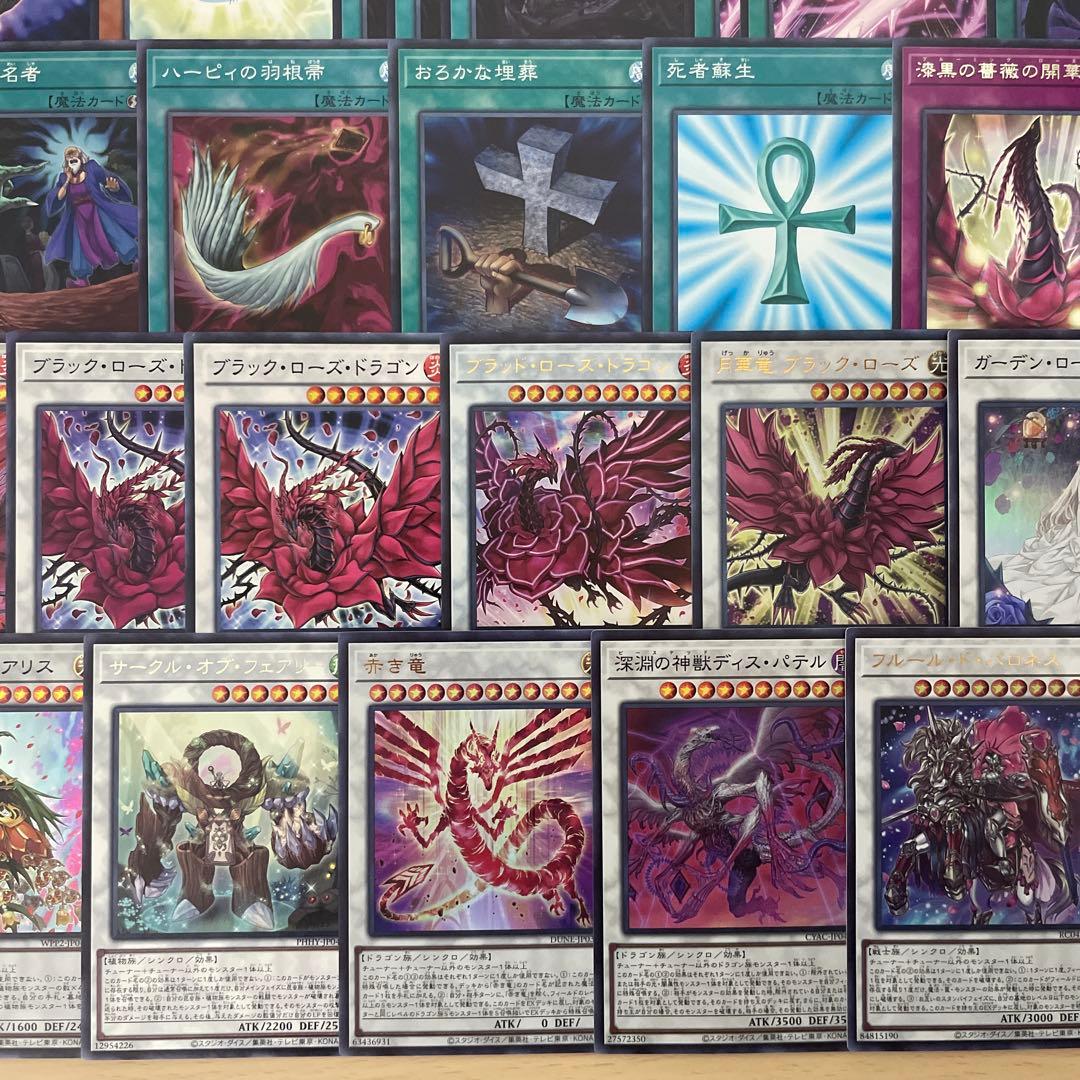 本格構築 ローズドラゴンデッキ レッドローズドラゴン 黒薔薇の破滅竜 月華竜