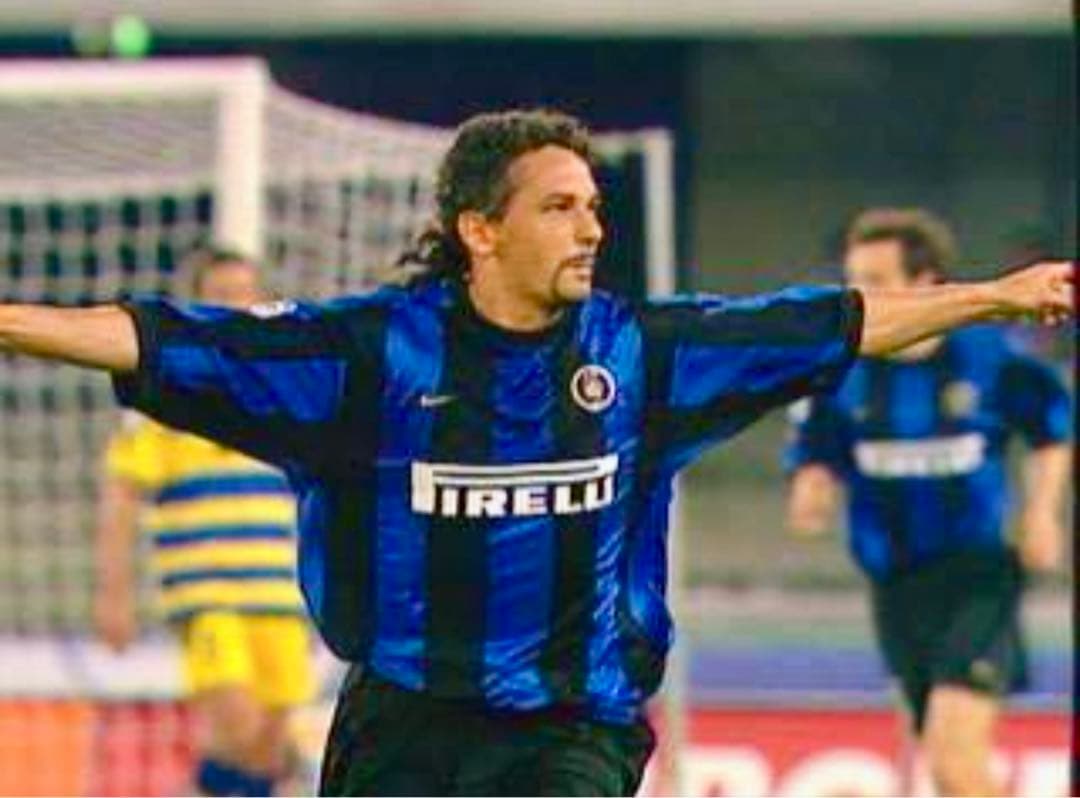 美品！】99/00 インテル ミラノ♯10 ロベルト・バッジョ【Mサイズ