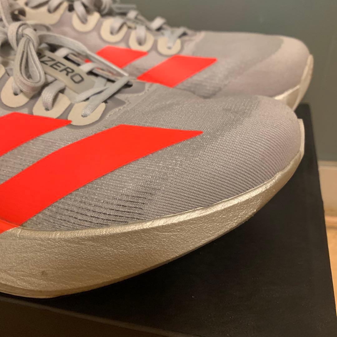 adidas アディゼロEVOSL 27センチ ルシッドレッド - メルカリ