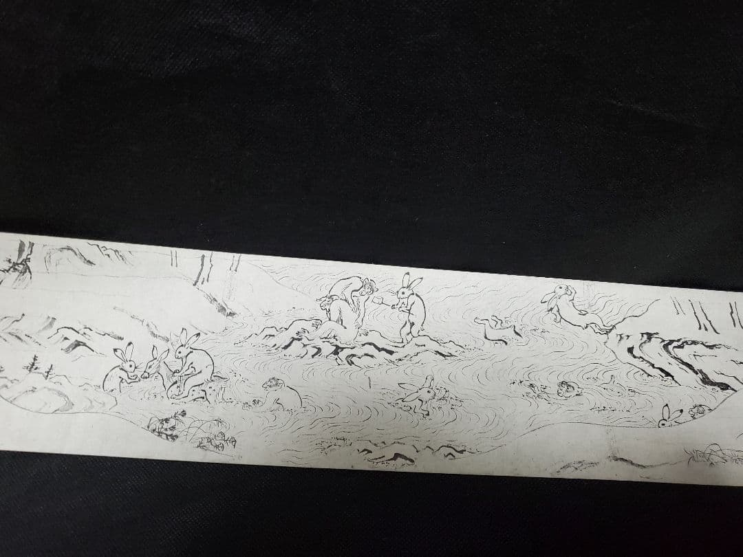 國賓 鳥獸戯畫卷 国宝 鳥獣戯画 鳥獣人物戯画 巻物 絵巻物 便利堂 日本画