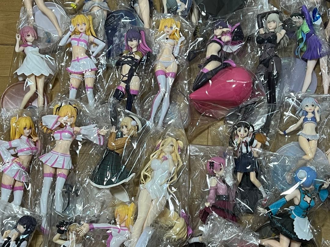 ジャンク品79体 美少女等プライズフィギュア開封品 まとめ売り