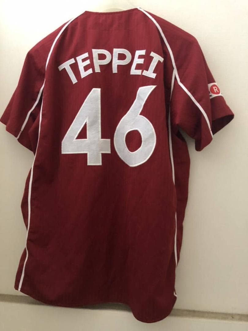 東北楽天ゴールデンイーグルス #46 鉄平 レプリカユニフォーム ビジター L 東北楽天ゴールデンイーグルス 鉄平 ビジターユニフォーム プロコレ XA