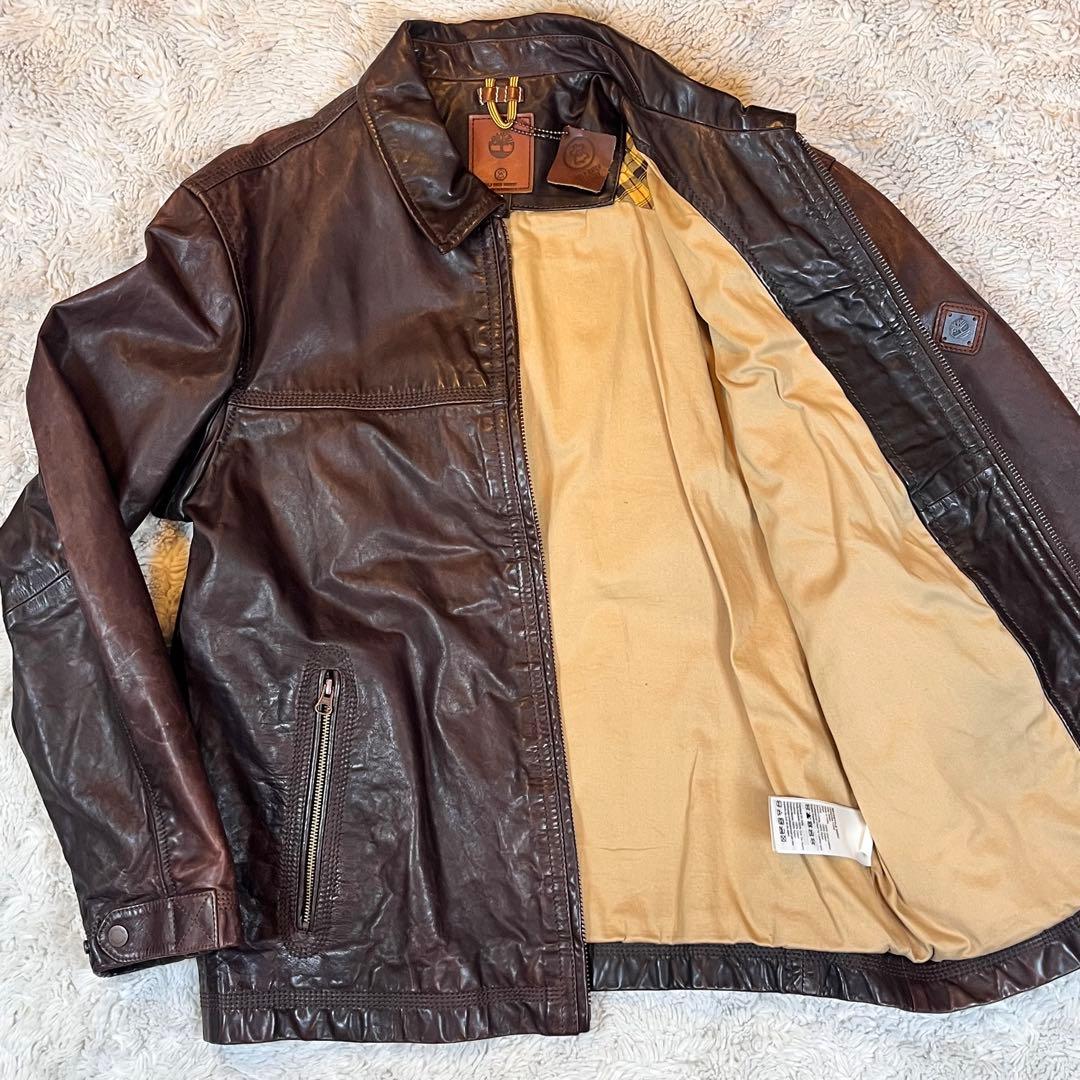 Timberland GOLDRATED TANNERY 牛革 レザージャケット 中古・古着通販】Timberland (ティンバーランド) レザージャケット