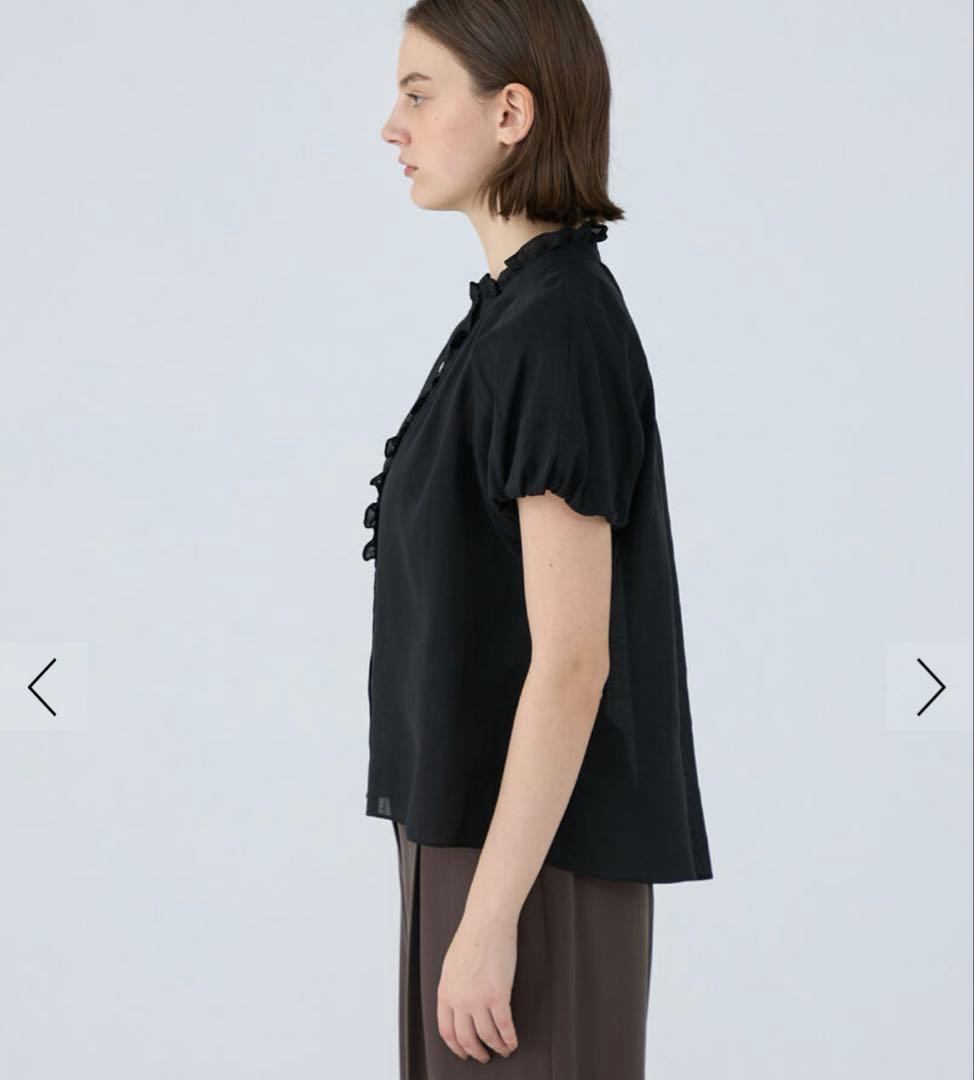 未使用品 BALLSEY スムースラミー フリルカラーブラウス - メルカリ