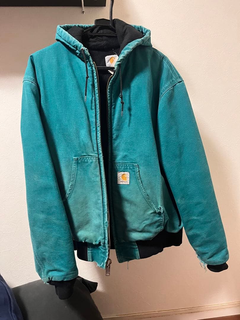 Carhartt アクティブジャケット　ターコイズ 楽天市場】80s 90s USA製 カーハート アクティブ ジャケット メンズ M