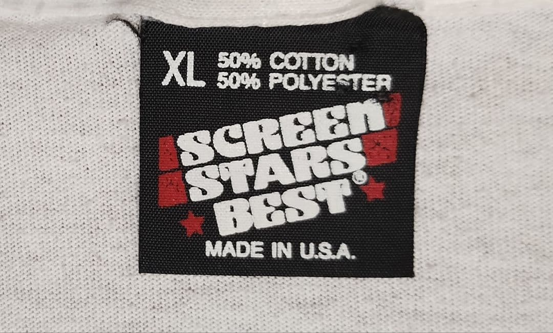 エルビス・プレスリー 1988 R&R ビンテージ モノクロラメ Tシャツ XL