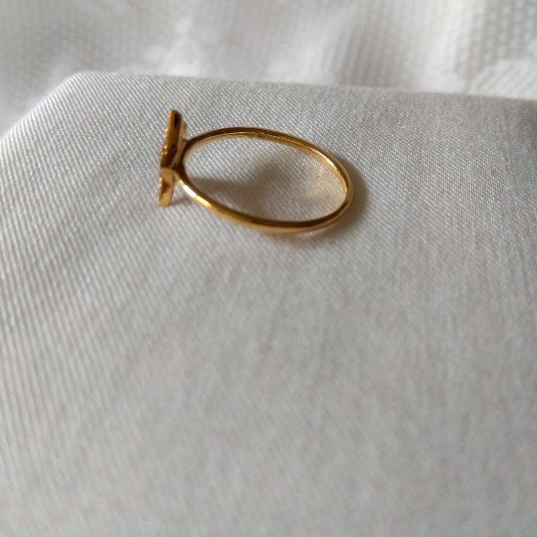 うーしゃん様専用】 シャンパンカラーダイアモンド 18KYGスターリング