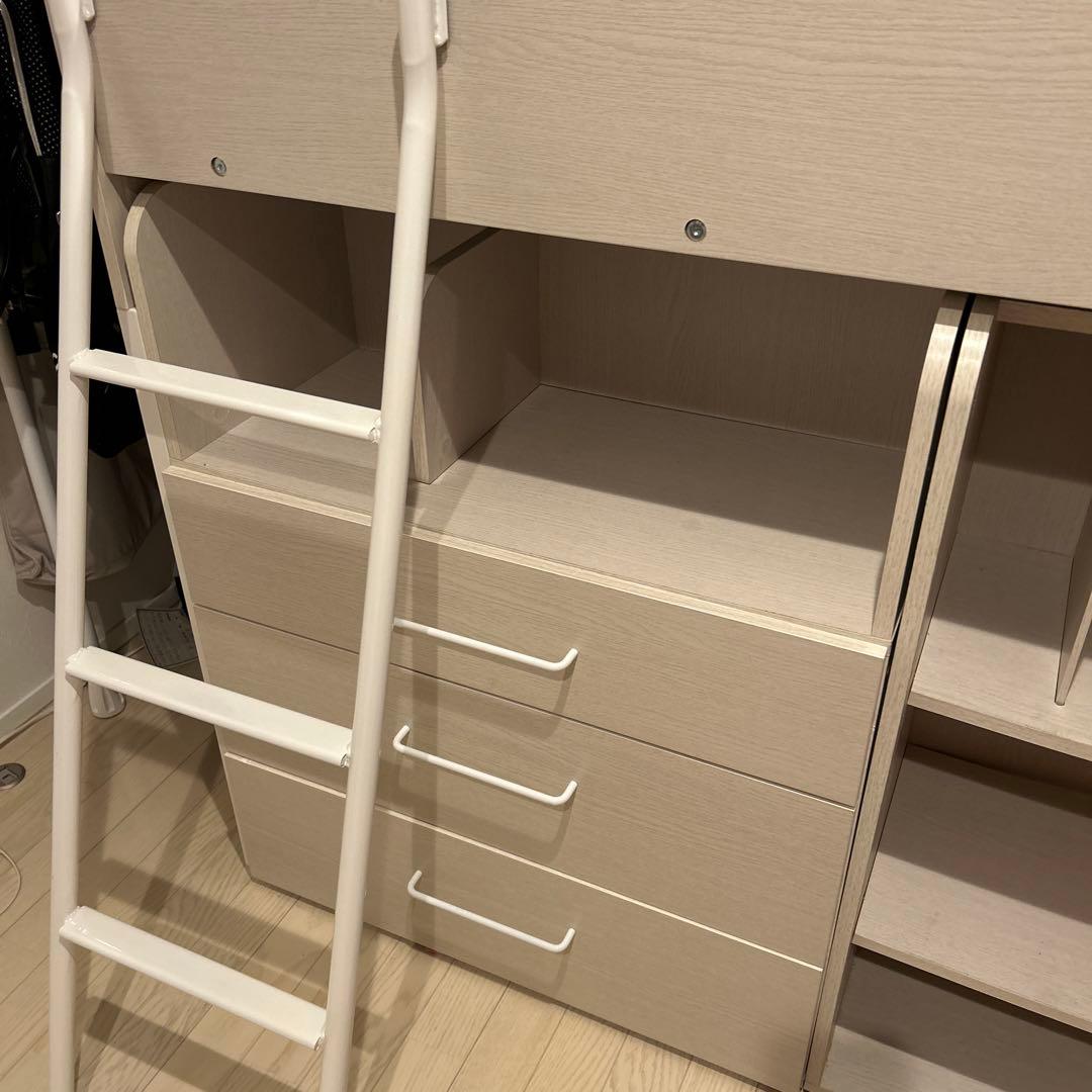 引き取り限定‼️ニトリ システムベッドデスク 子供 - メルカリ