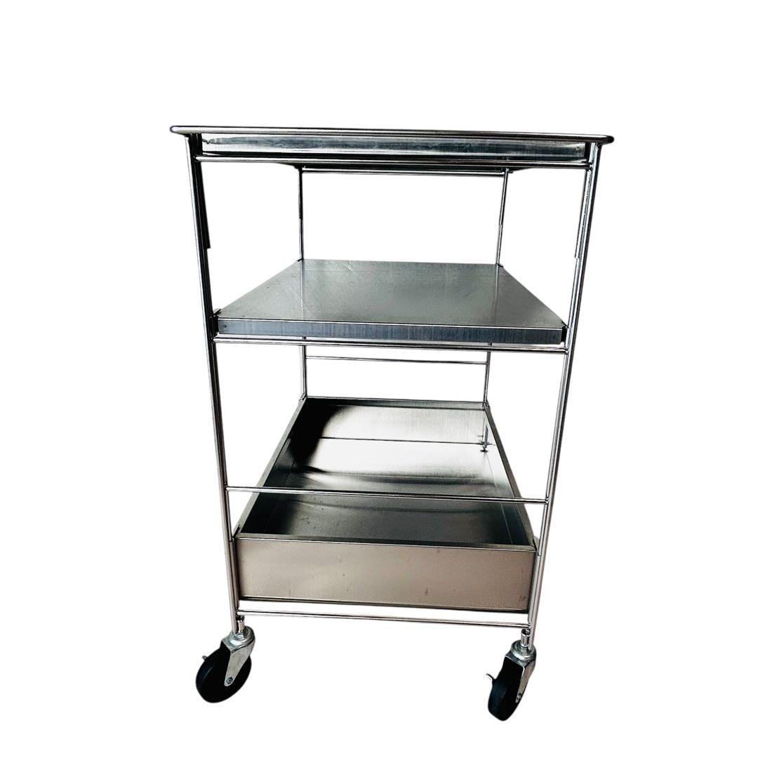 良品 無印良品 ステンレスユニットシェルフワゴンセット - メルカリ