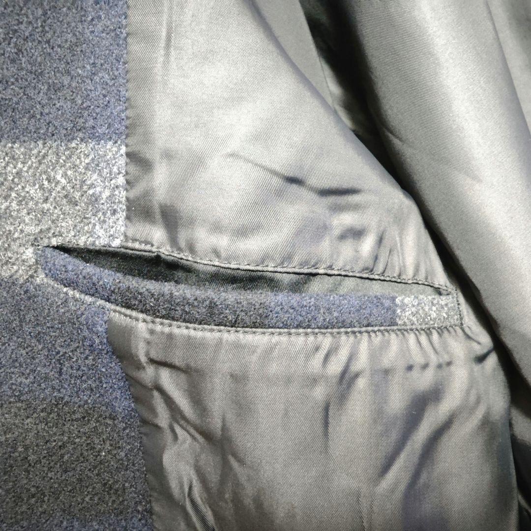 美品：Theory】メルトンウールブルゾン 「S/M：モザイクチェック