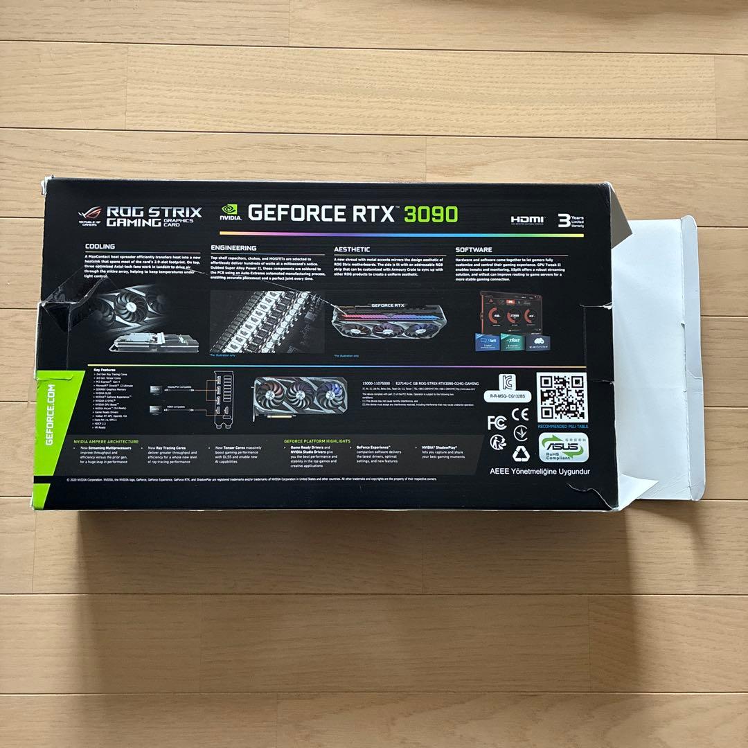 ASUS ROG RTX 3090 ヒートシンク ファン バックプレート LED - メルカリ