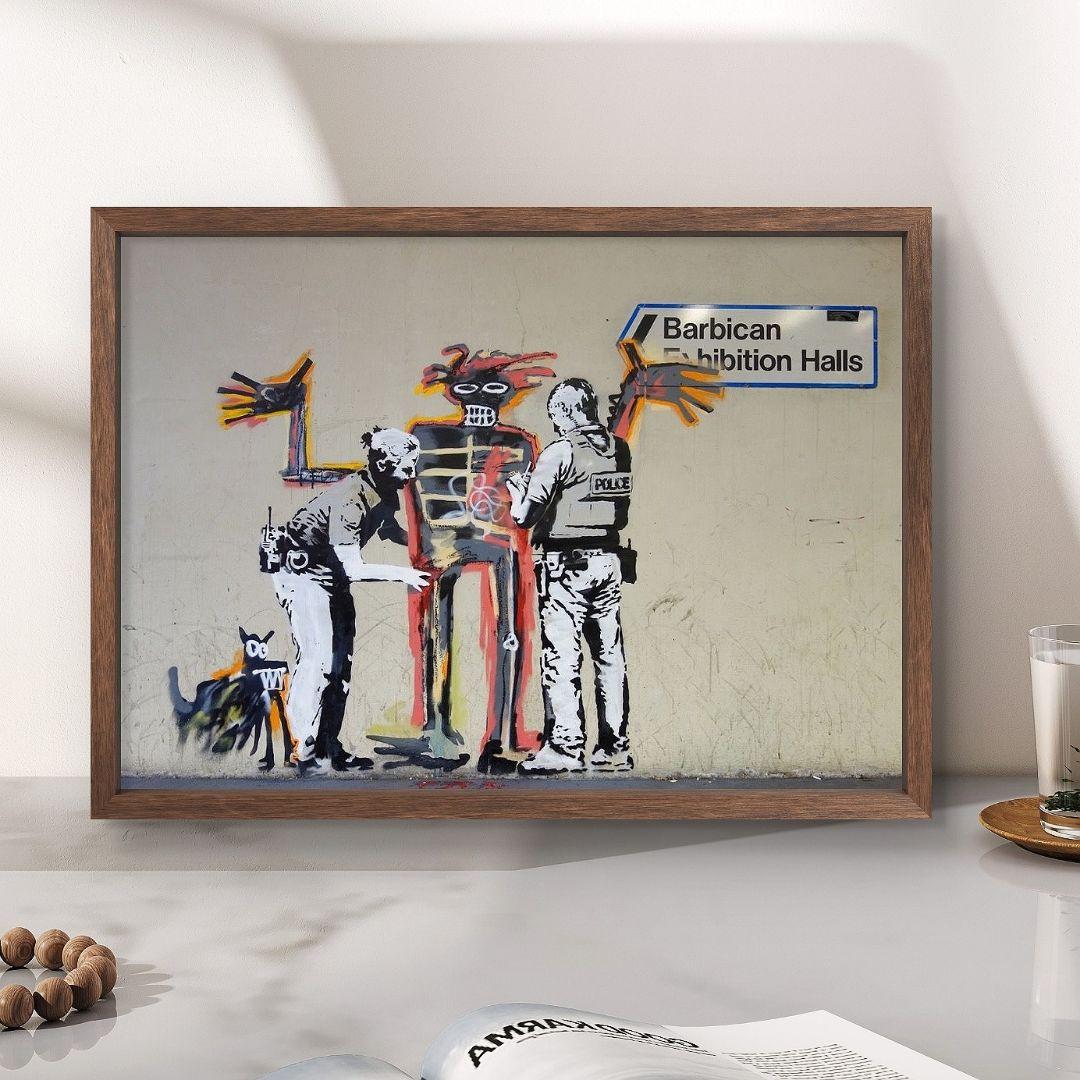 バンクシー 「警察官に歓迎されたバスキア」 - メルカリ