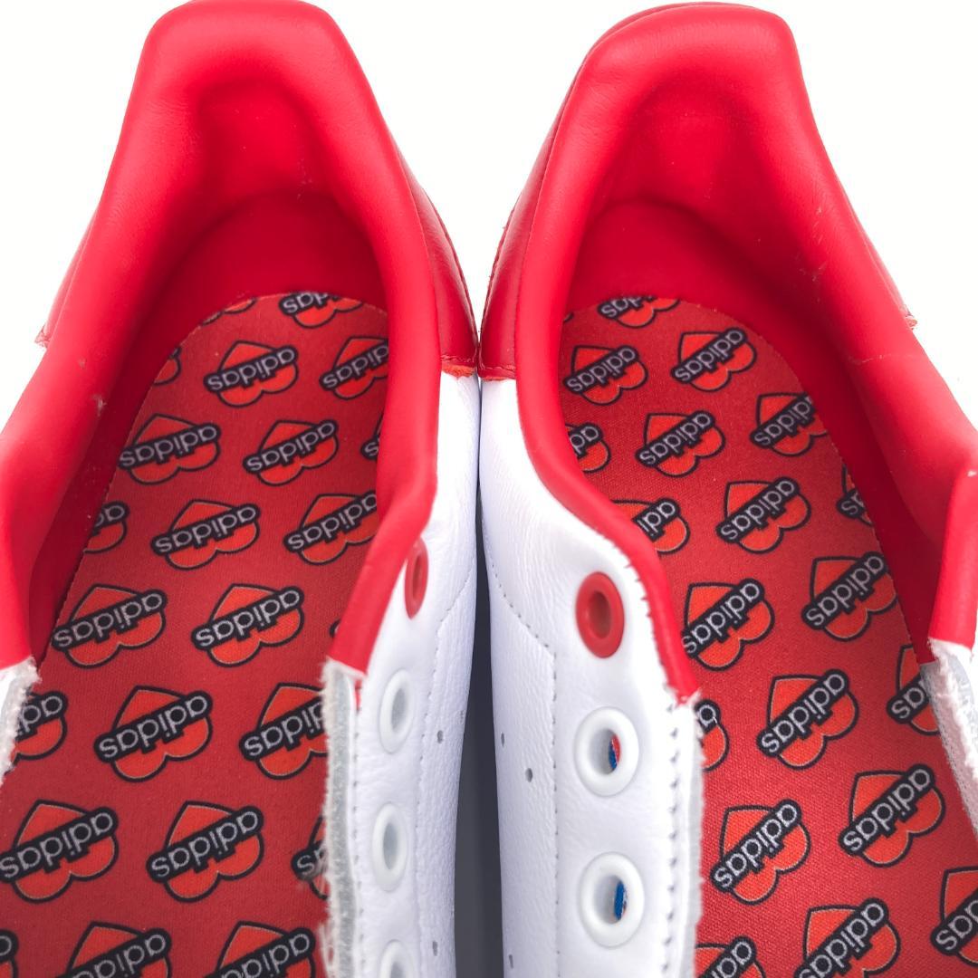 未使用　アディダス　スタンスミス　ワッペン付替レザースニーカー　24.5cm