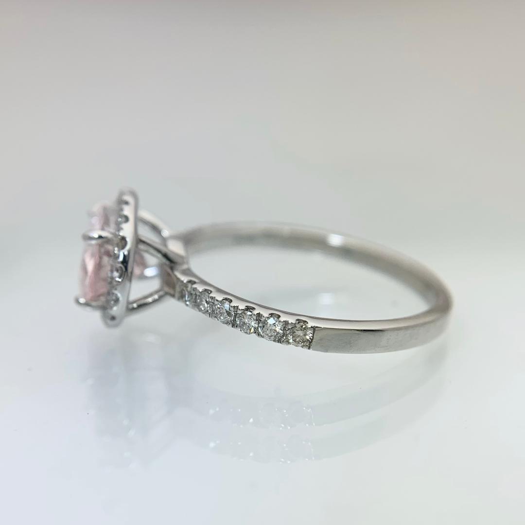 新品 モルガナイト ダイヤモンド リング 1.05ct Pt950