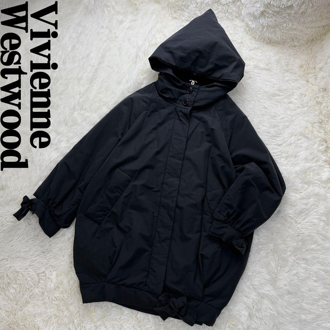 希少♡ヴィヴィアンウエストウッド 三角フード リボン ロングコート ブラック Vivienne Westwood（ヴィヴィアンウエストウッド）の「ダンボール