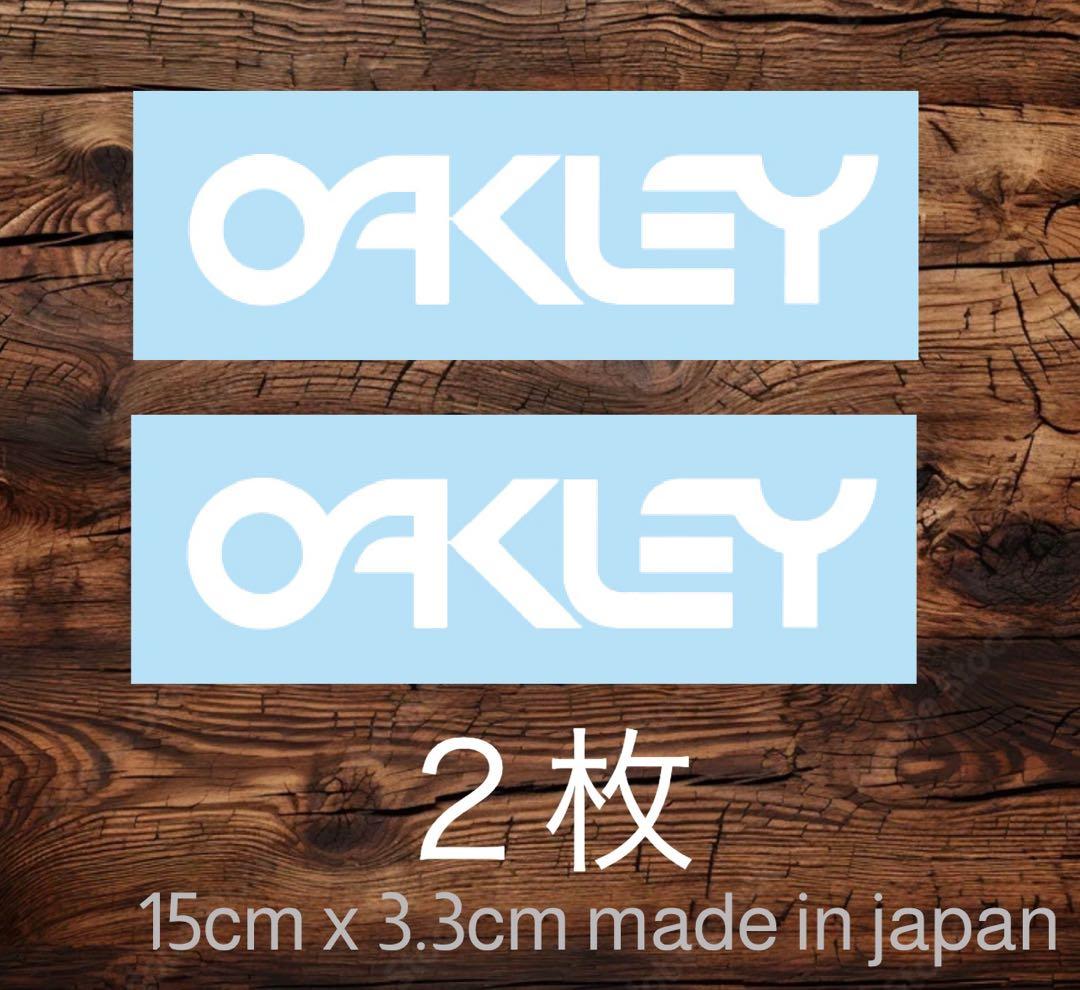 カスタム可能】2枚白Oakley オークリーステッカー - メルカリ