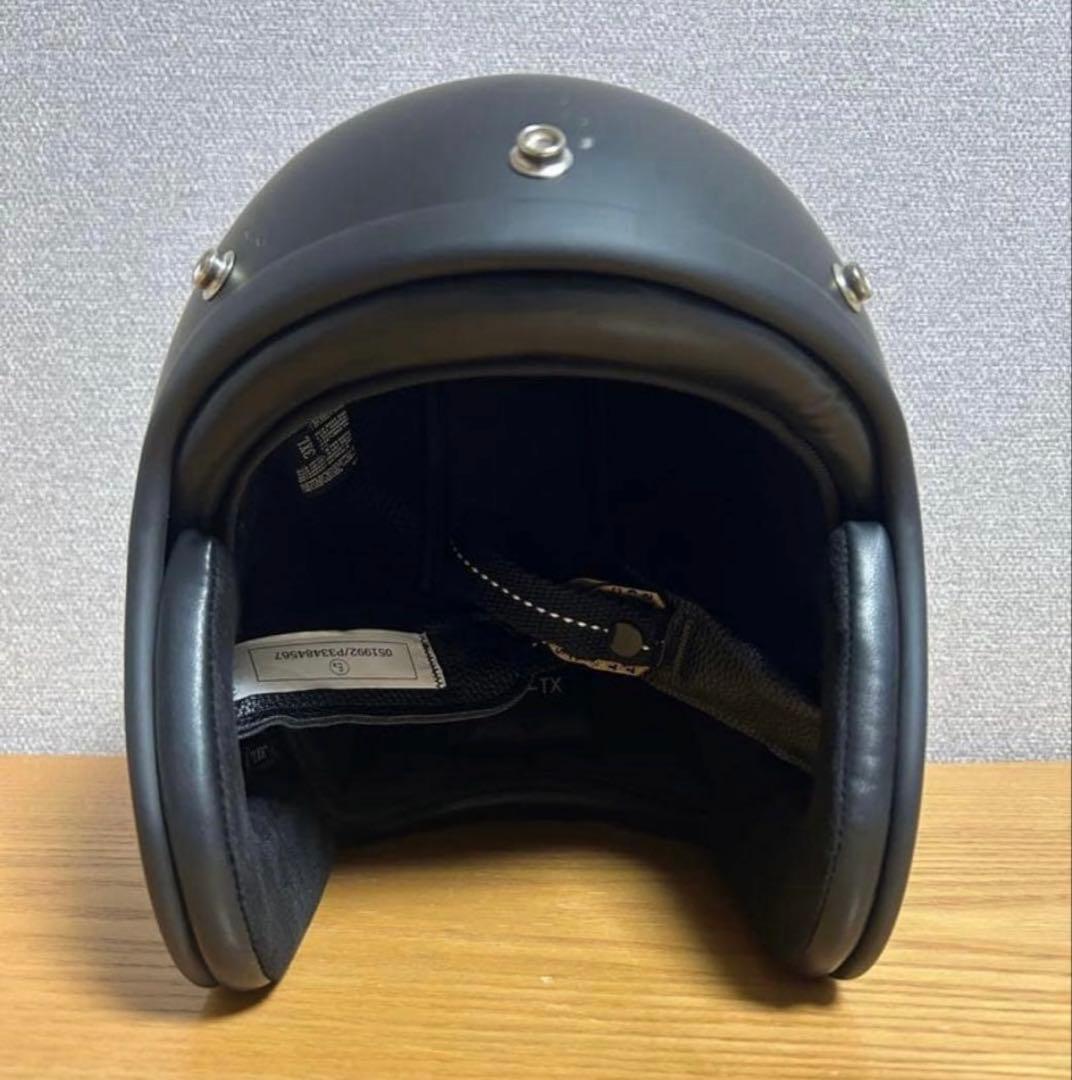 500TXタイプ ビートル ジェットヘルメットBUCO tt&co 4XL 黒 - メルカリ