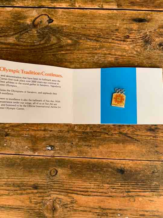 パンナム　1984年オリンピック　バッチ　ビンテージ　レア