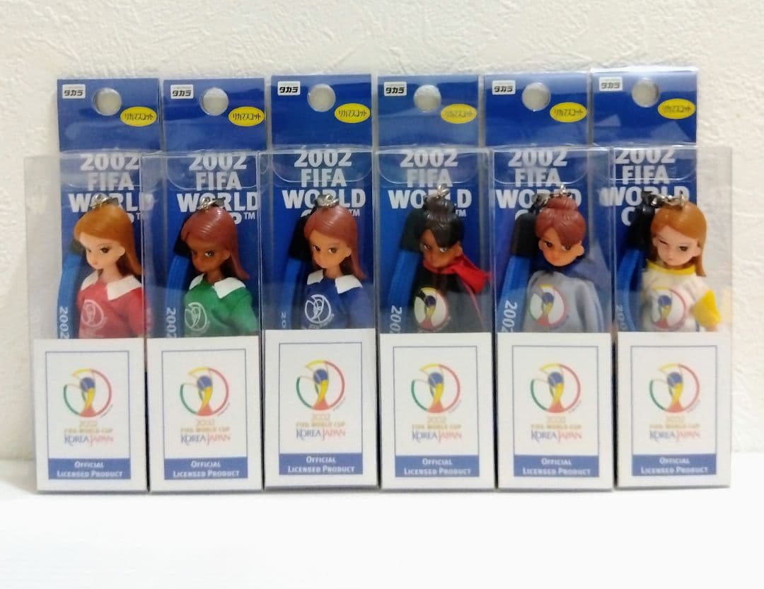 2002サッカーFIFAワールドカップ　りかちゃん　ストラップ　キーホルダー　A 2002サッカーFIFAワールドカップ りかちゃん ストラップ キーホルダー